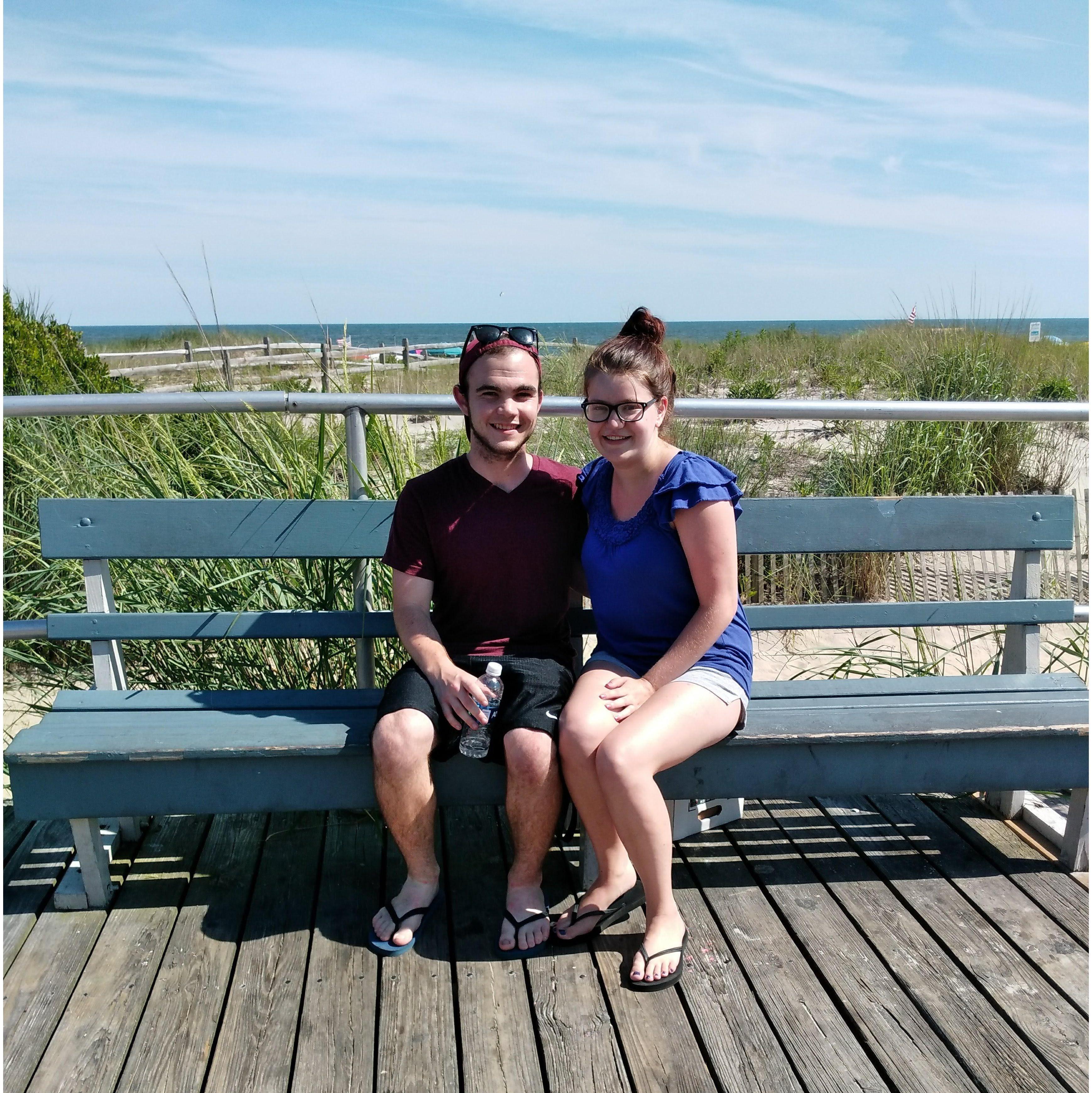 Our first trip to the beach together