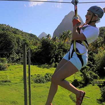 Rainforest Zipline Adventure in St. Lucia