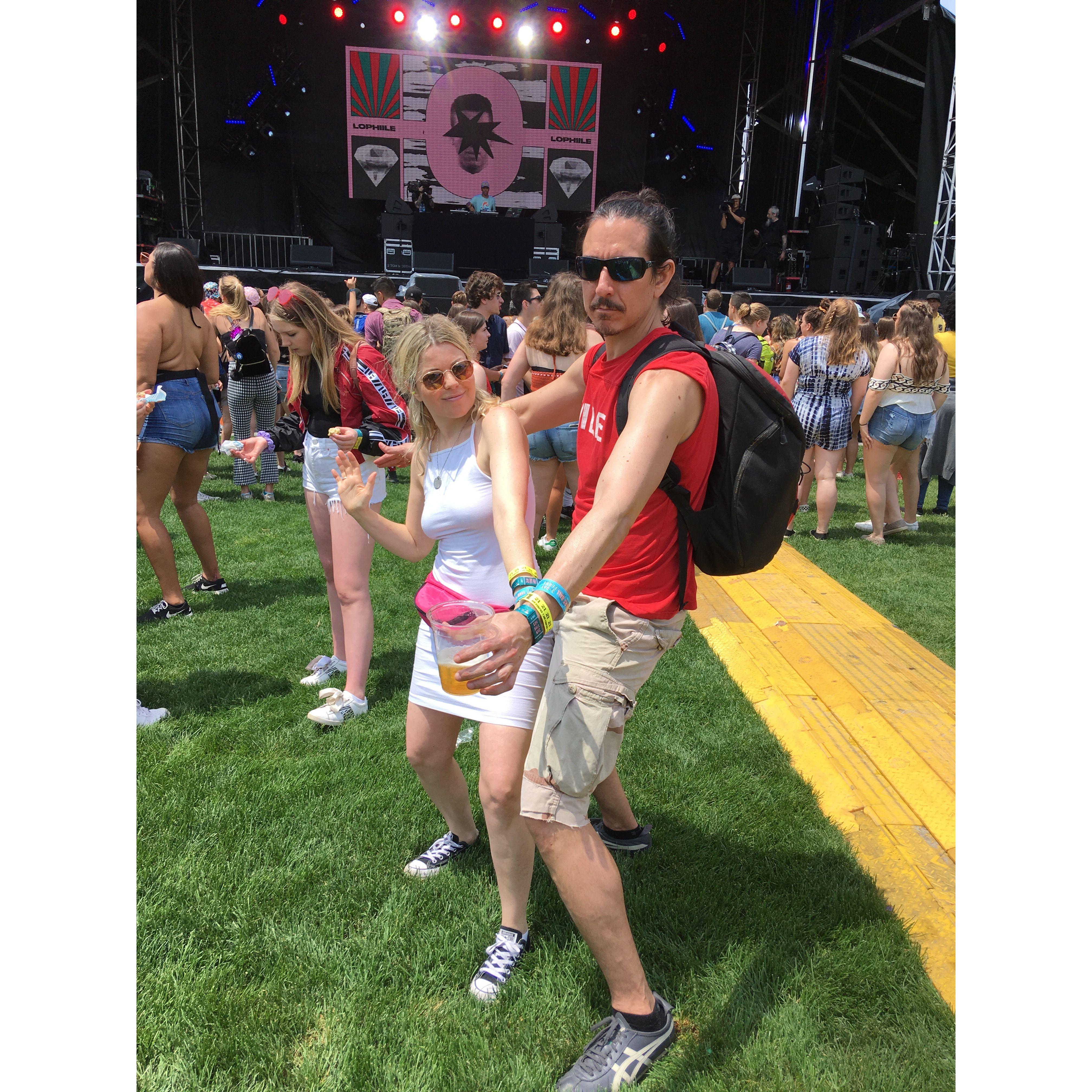 Alex and Jason at Governor's Ball Music Festival.