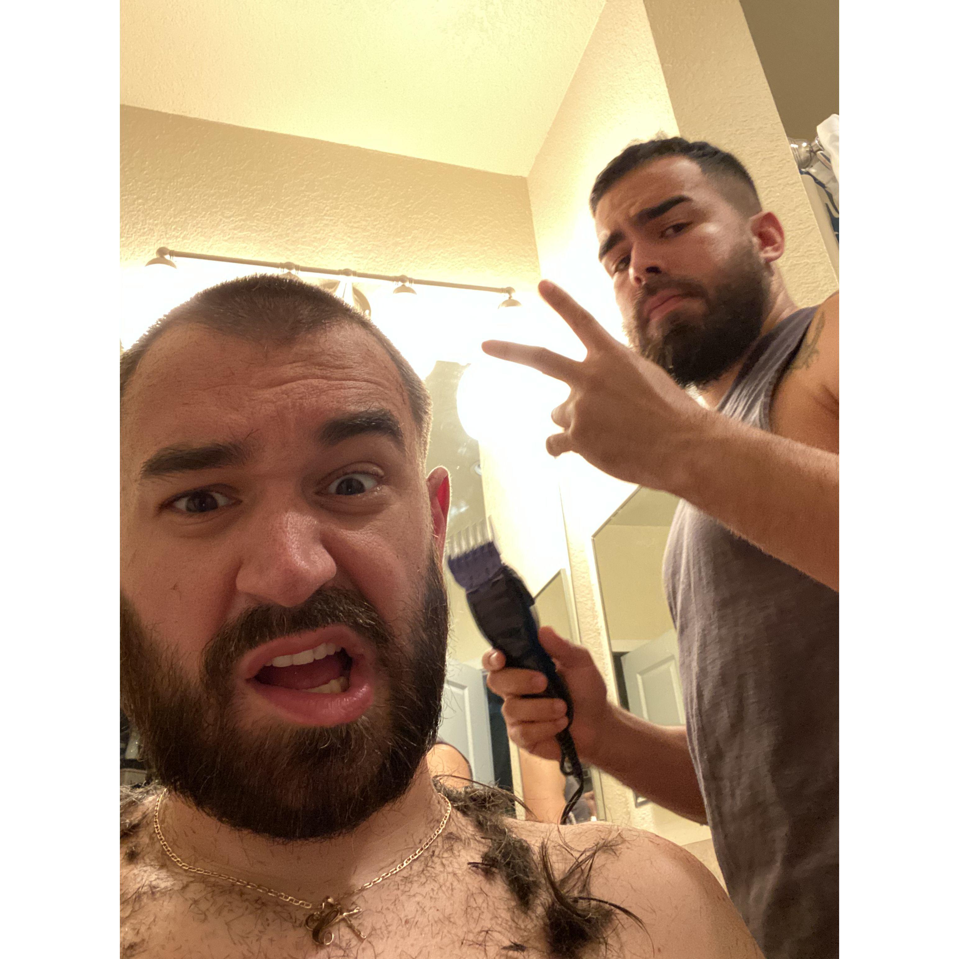 Jordan is my live in barber
