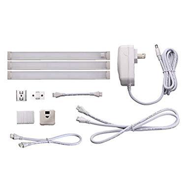 BLACK+DECKER LEDUC9-3WK LED Under Cabinet Kit with Motion Sensor, Dimmable Kitchen Accent Lighting, Tool-Free Install, Warm White 2700k, 9" Length, 3-Bars