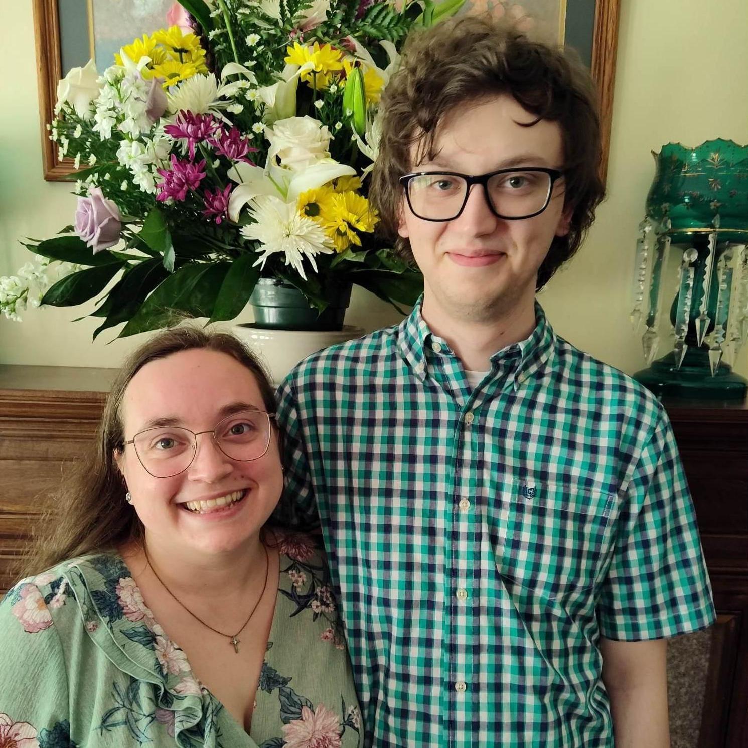 Easter morning at Shania's Aunt Carolyn's house.