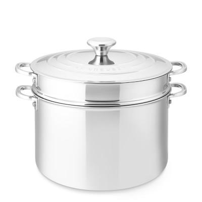 Le Creuset Stainless-Steel Multipot, 9-Qt.