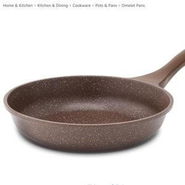 SENSARTE Nonstick Frying Pan Skillet, Toffee Brown (12.5 Inch)