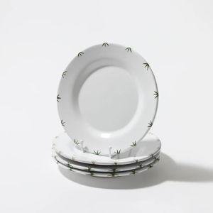William White Starry Luncheon Plate in Green