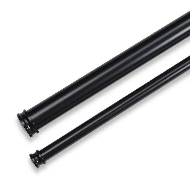 Cambria® Premier Complete 28-Inch to 48-Inch Double Drapery Rod in Satin Black