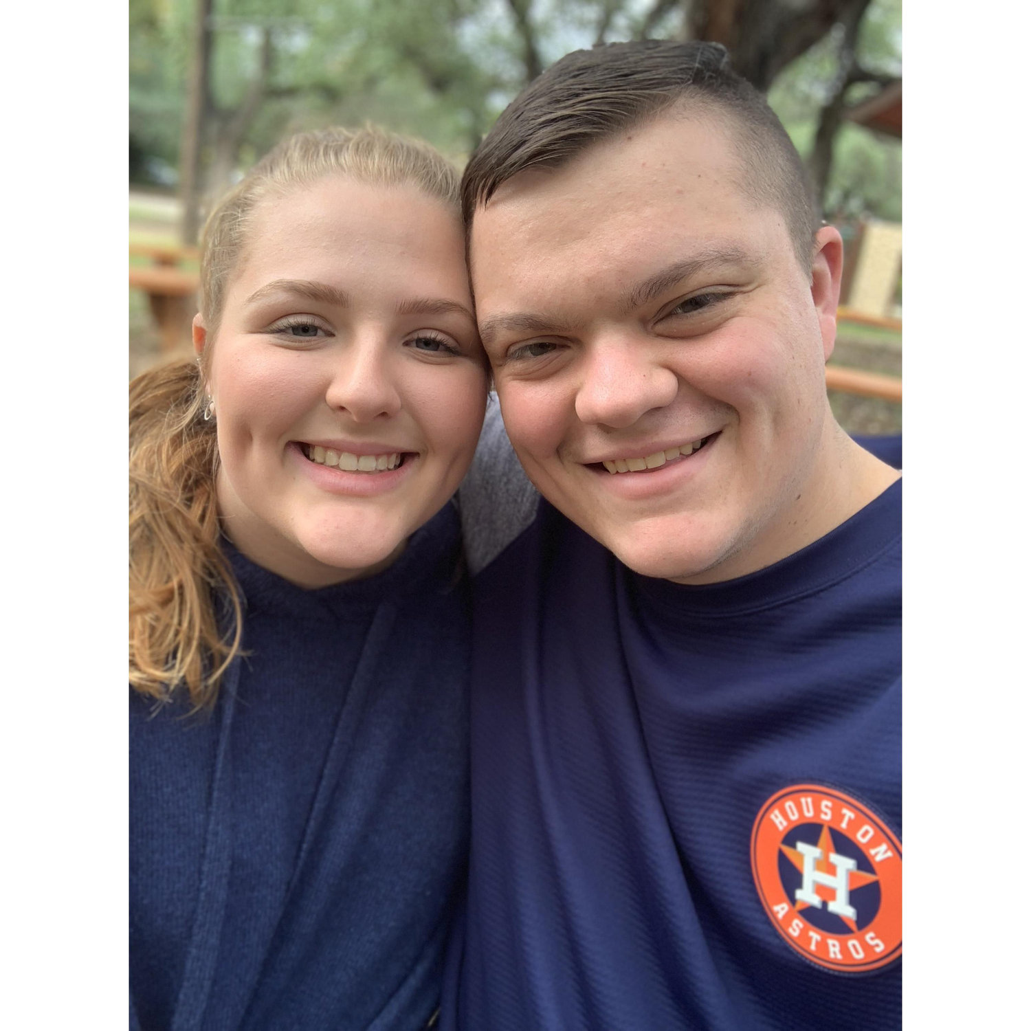 Long-distance was a hard time in our relationship, but thank God for the little weekend visits!