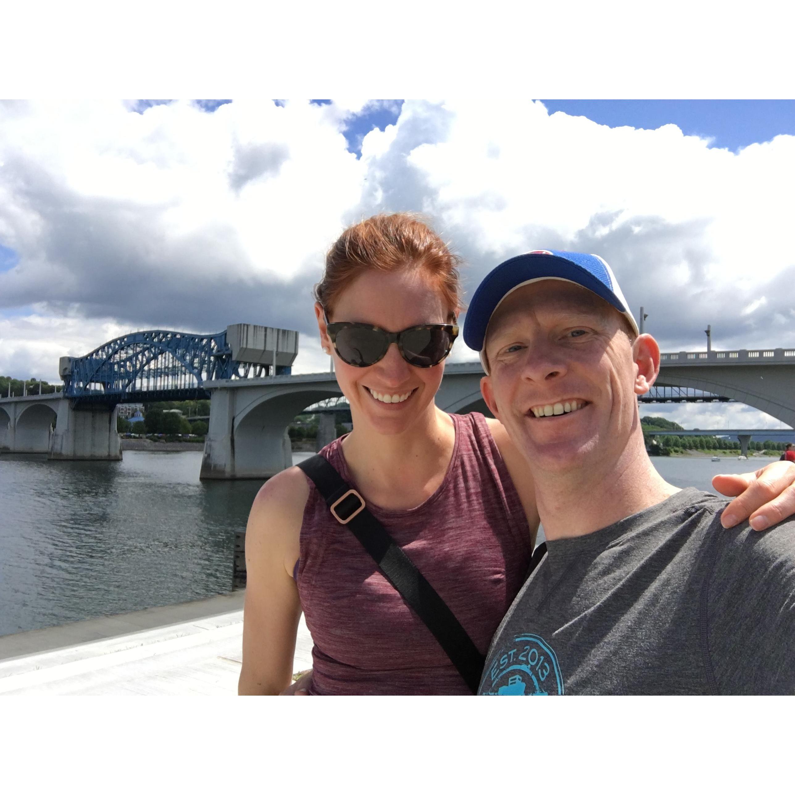 Chattanooga IRONMAN 70.3 May 2016  
Our first race together