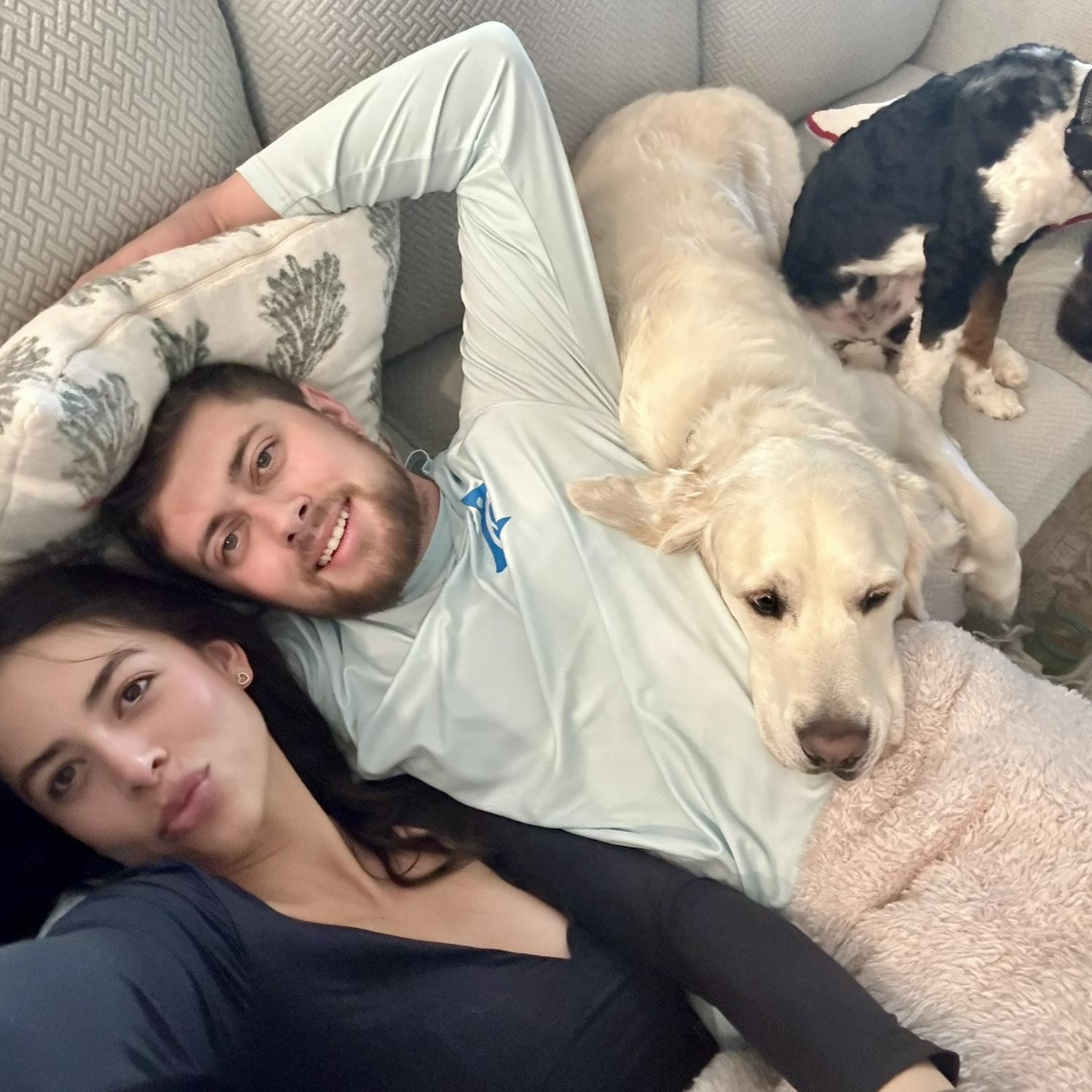 With the boys 🐶
