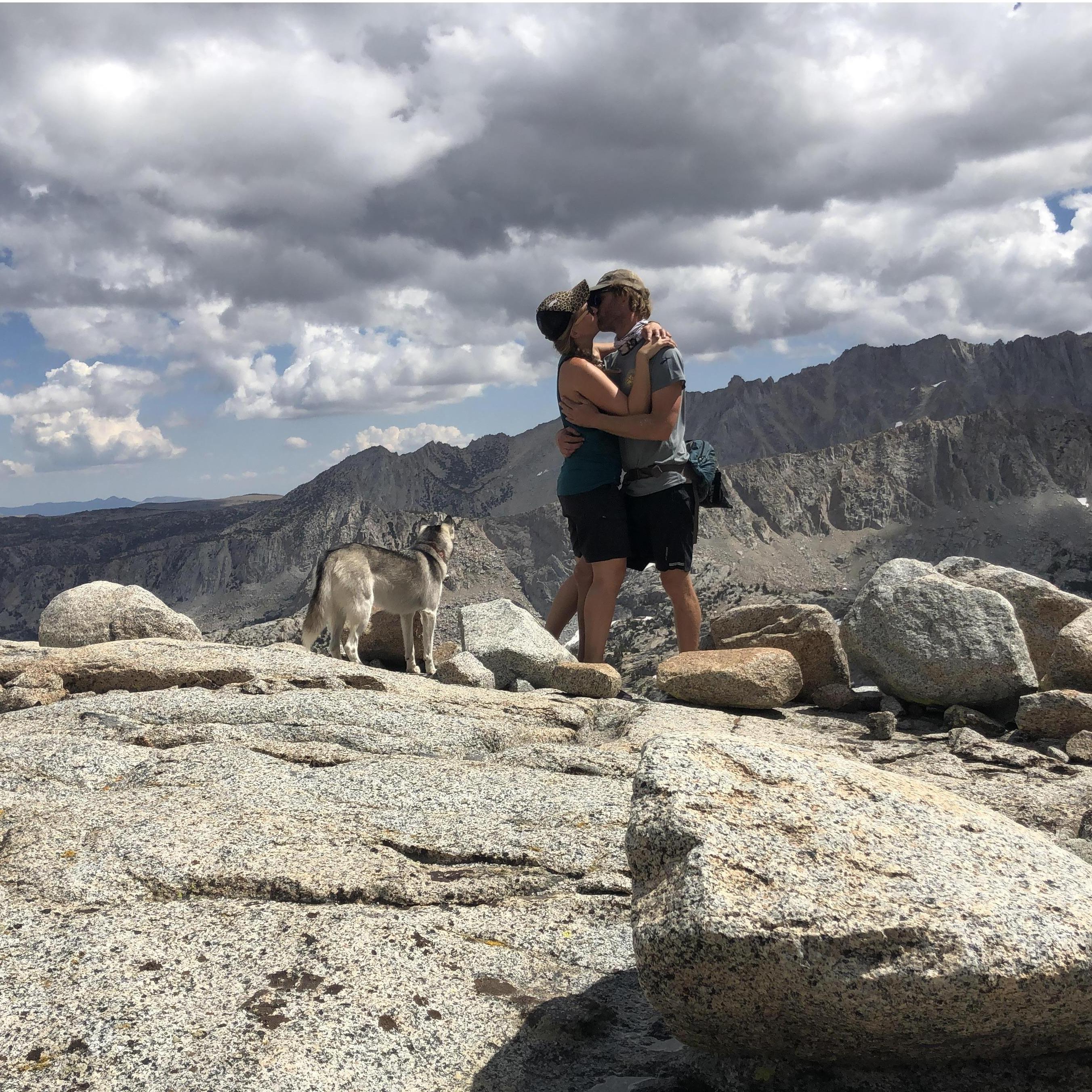 The top of the World above Lake Sabrina