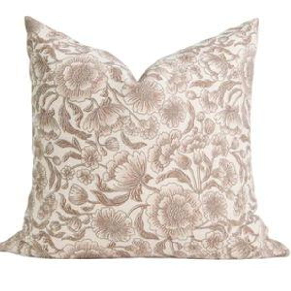 Hazel Floral Pillow Cover 18x18