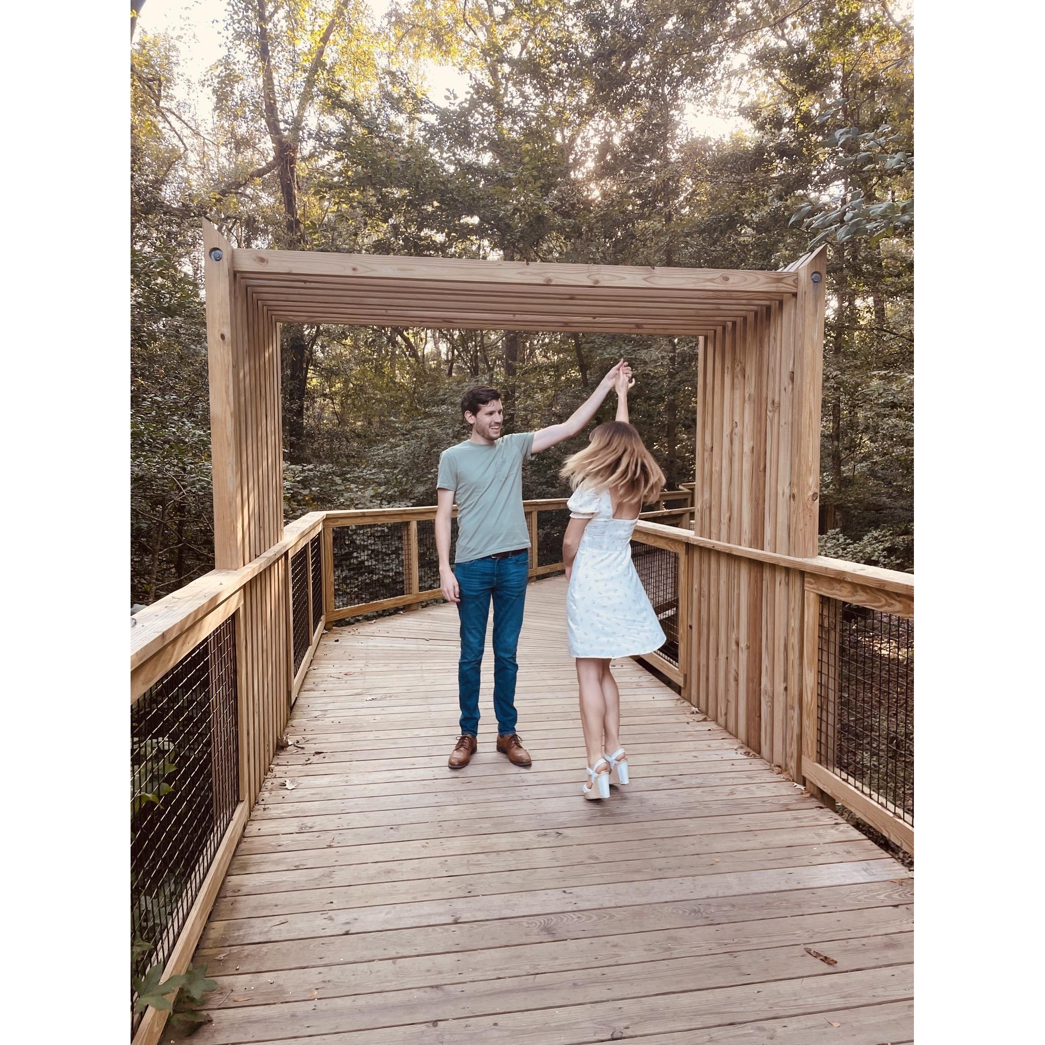 Cori's genetic counseling classmates helped take some engagement pictures