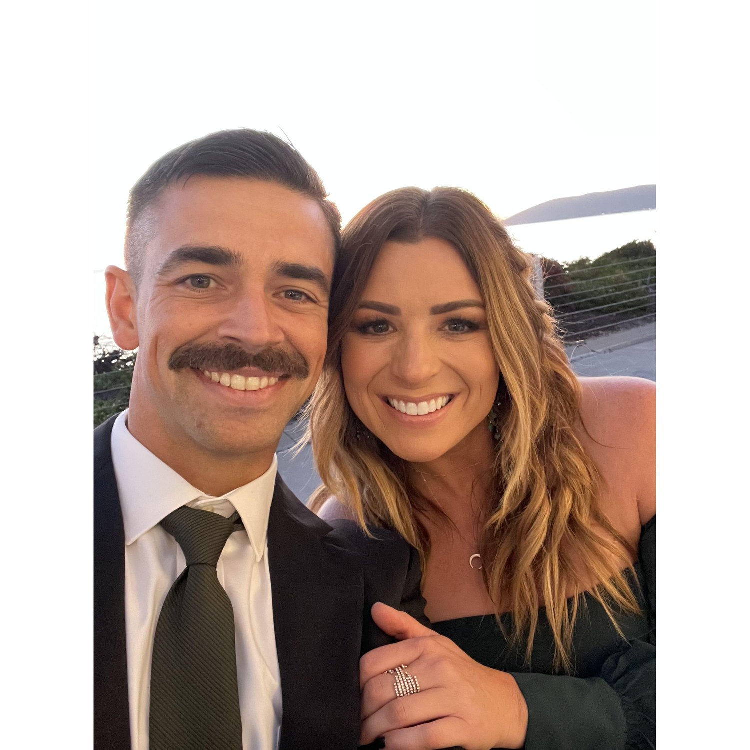 We love this photo of us celebrating a friend's wedding in Shell Beach!