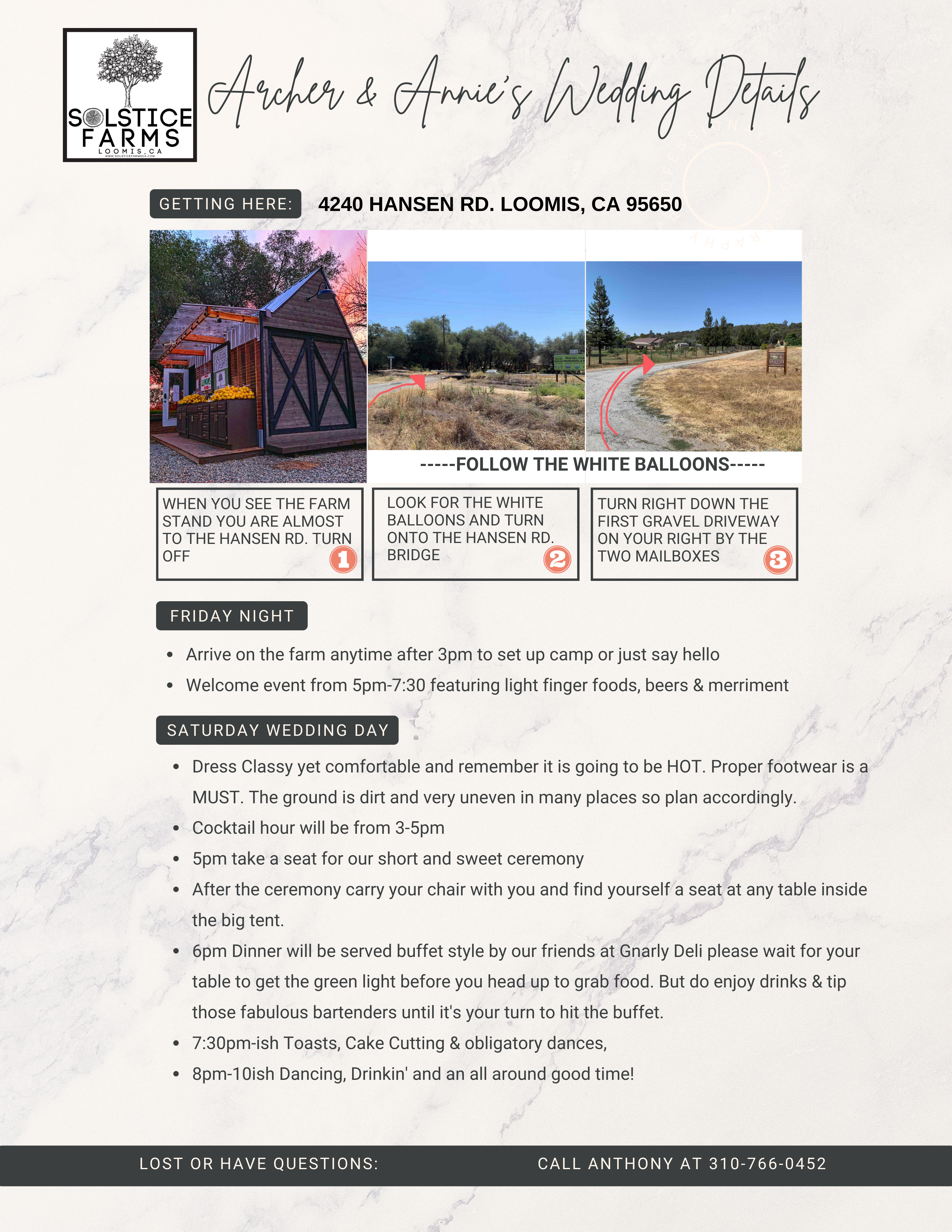 The Wedding Website of Archer Lombardi and Annie Eblin