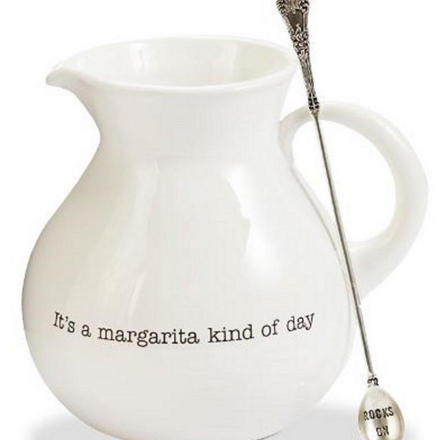 Mud PieMargarita Pitcher with Stirring Spoon Set