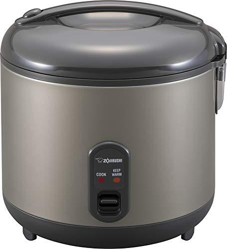 Zojirushi NS-RPC18HM Rice Cooker and Warmer, 10-Cup (Uncooked), Metallic Gray