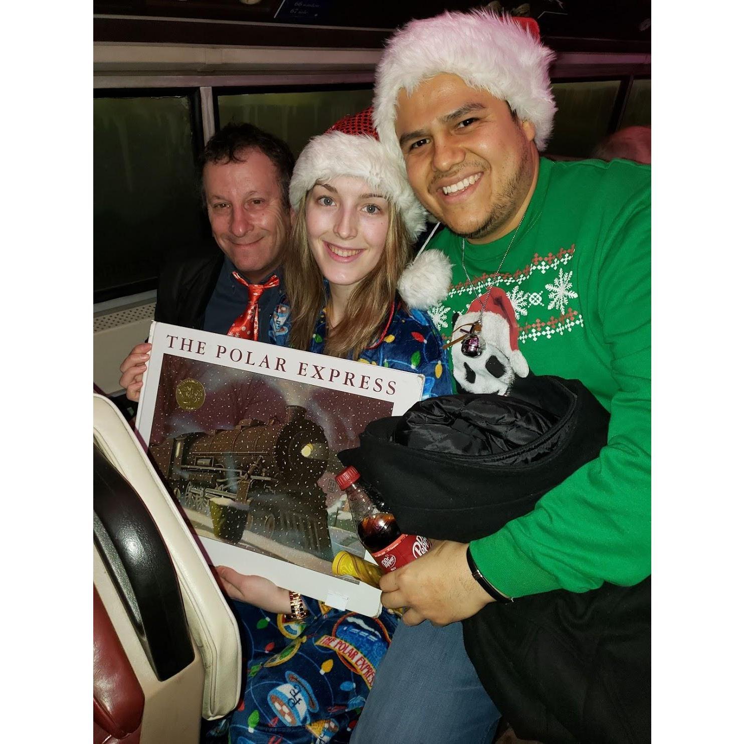 The Polar Express train ride!