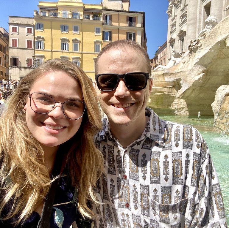 Making wishes at the Trevi Fountain. May 2023.