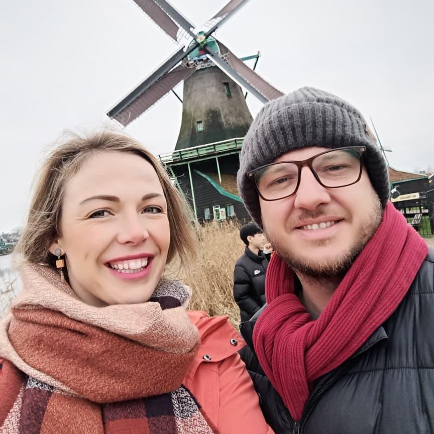 Being tourists at Zaanse Schans.