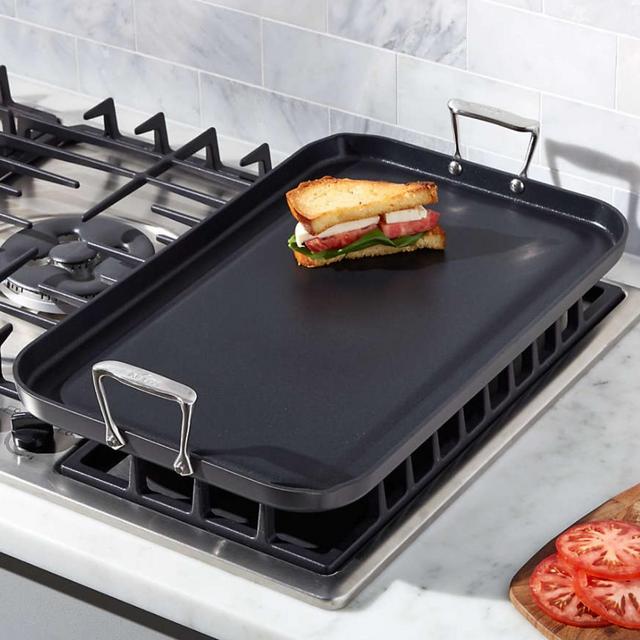 All-Clad ® HA1 Hard-Anodized Non-Stick Double-Burner Griddle