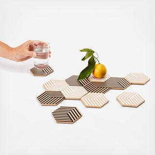 Table Tile Optic Coaster, Set of 12