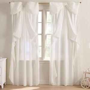 LoveShackFancy Oversized Bow Light-Filtering Curtain