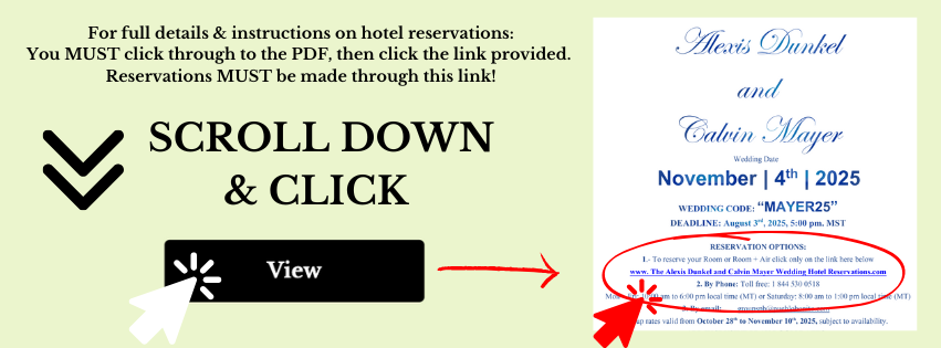 The Wedding Website of Alexis Dunkel and Calvin Mayer