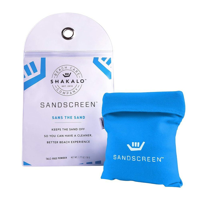 SHAKALO SANDSCREEN Sand Removal Bag | Talc-Free and Reef Friendly | Fresh, Clean and Sand Free | Great for The Whole Family!