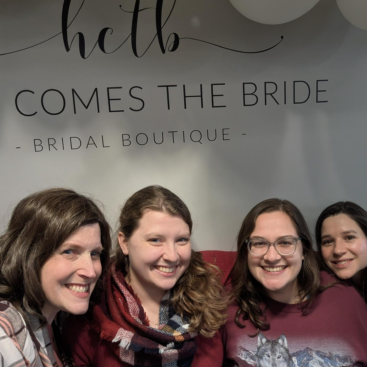Dress shopping with my bridal party ladies!