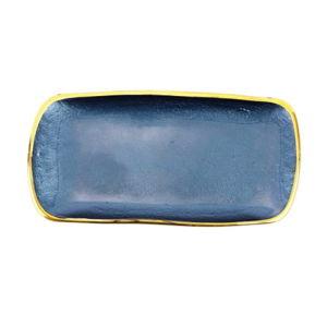 Metallic Glass Sapphire Platter