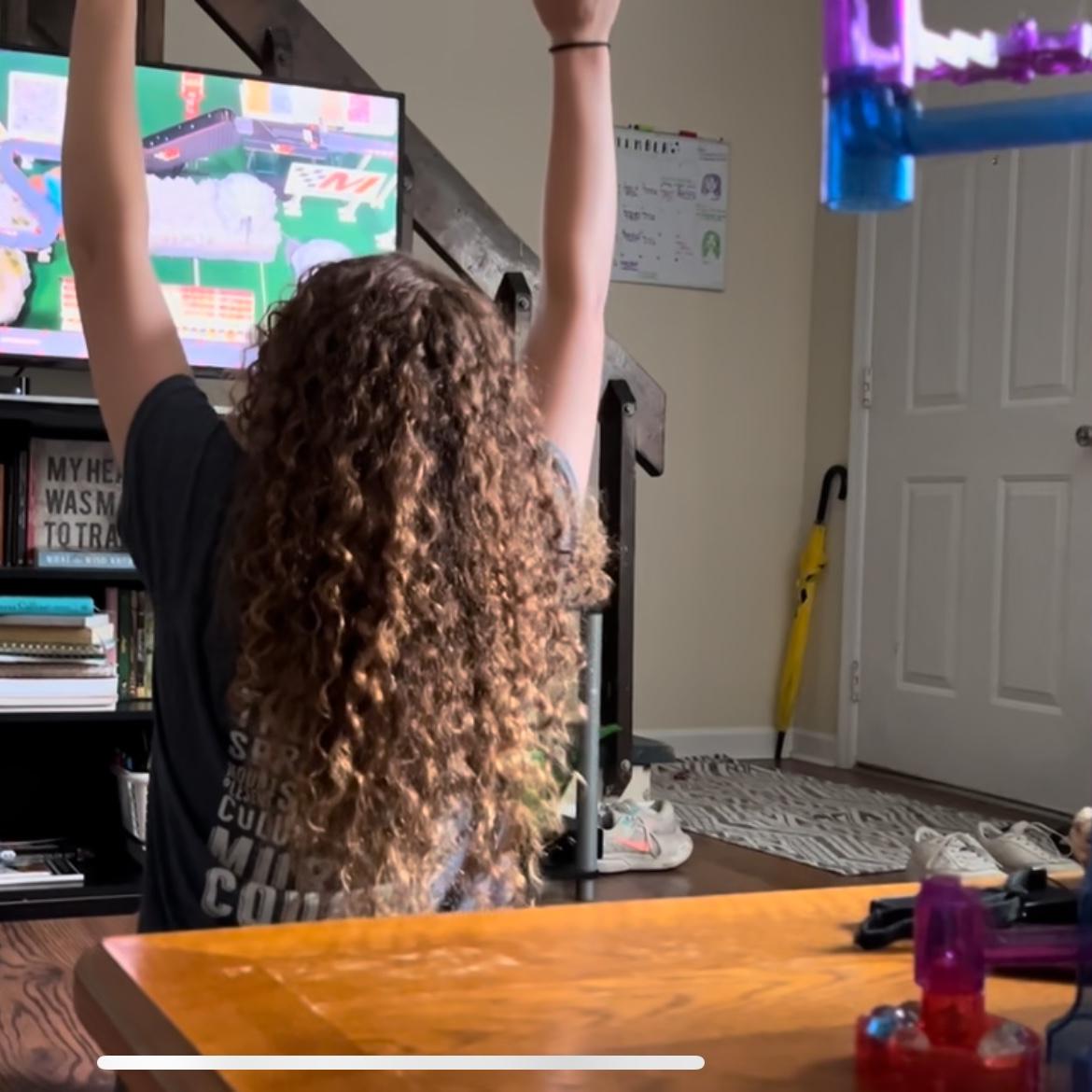 December 14th, 2023. "Have you ever seen the videos where they race marbles?" "OF COURSE!" Then, 3 hours later... "Pinkies for the win!!!"