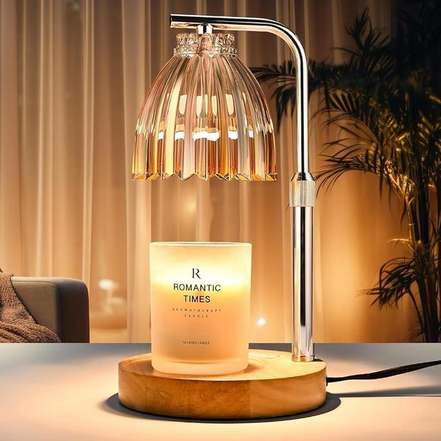Women's Gift: Height-Adjustable Candle Warmer Lamp w/Timer & Dimmer for Jar Candles | 2 Bulbs | Ideal for Home Decor & Birthday Gifts