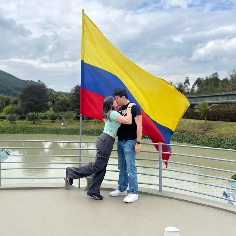 Michael visiting Colombia