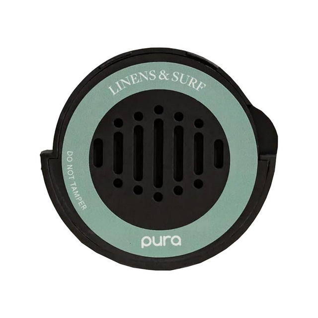 Pura Car Scent Refill - Fragrance for Pura Car Diffuser - Clean & Safe Luxury Diffuser Scent - Long-Lasting Fragrance for 30 Days of Aroma - Linens & Surf