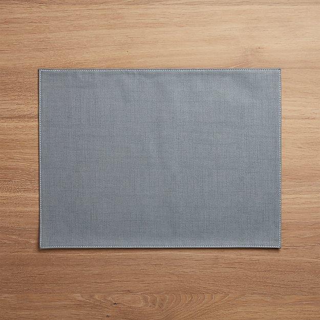 Shiloh Easy-Care Slate Blue Placemat