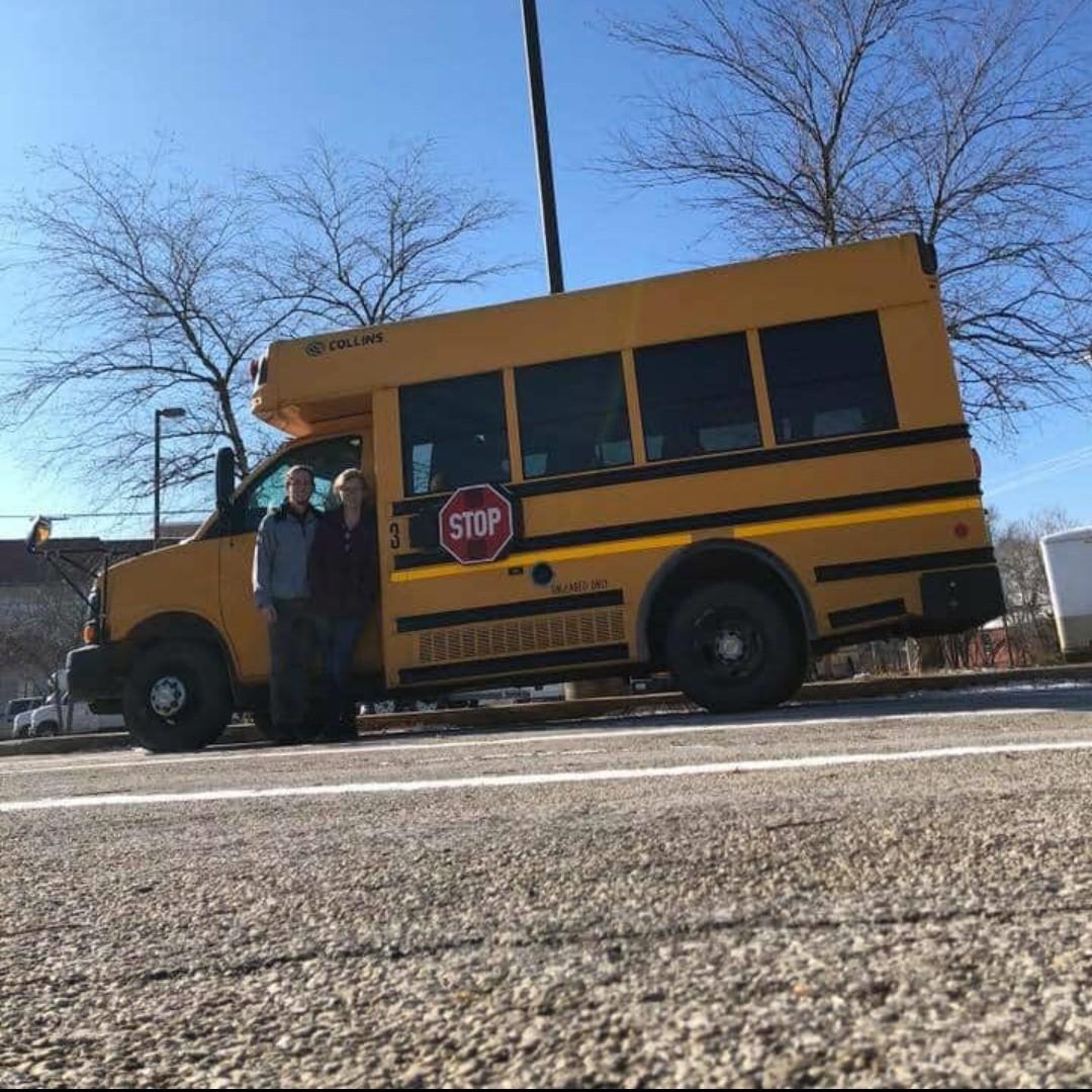 Doris, the honeymoon bus.