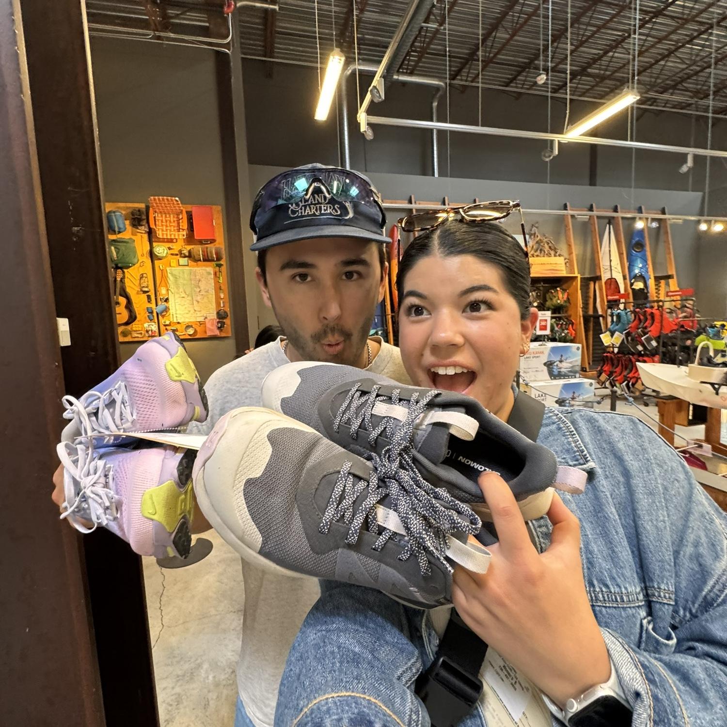 One thing about us.. we LOVE REI! Especially their REuse section :) All that running has us buying shoes left and right.