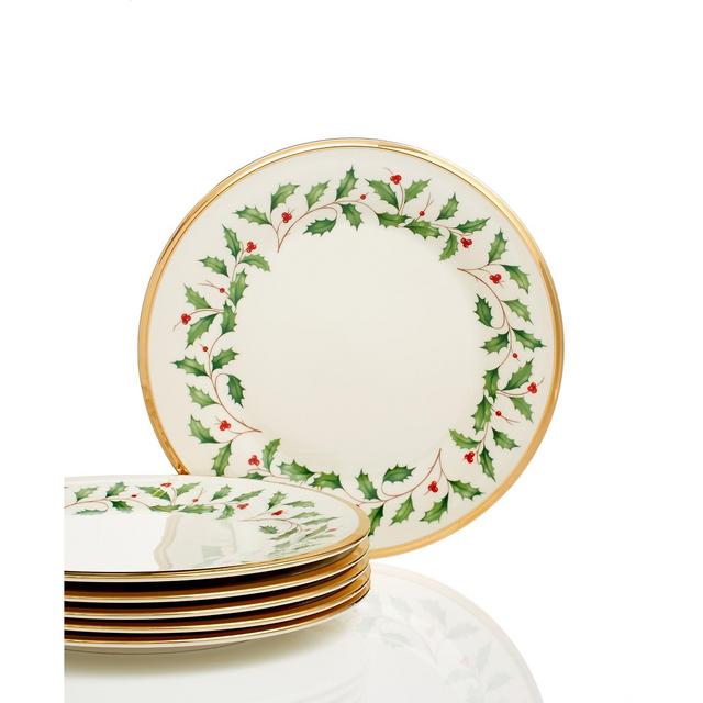 Lenox Holiday Salad Plates, Set of 6