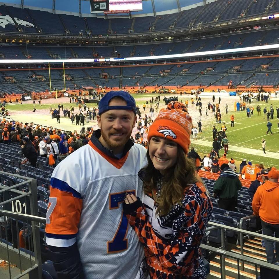 Over the past 5 years, Taylor has turned Moriah into a Broncos fan!