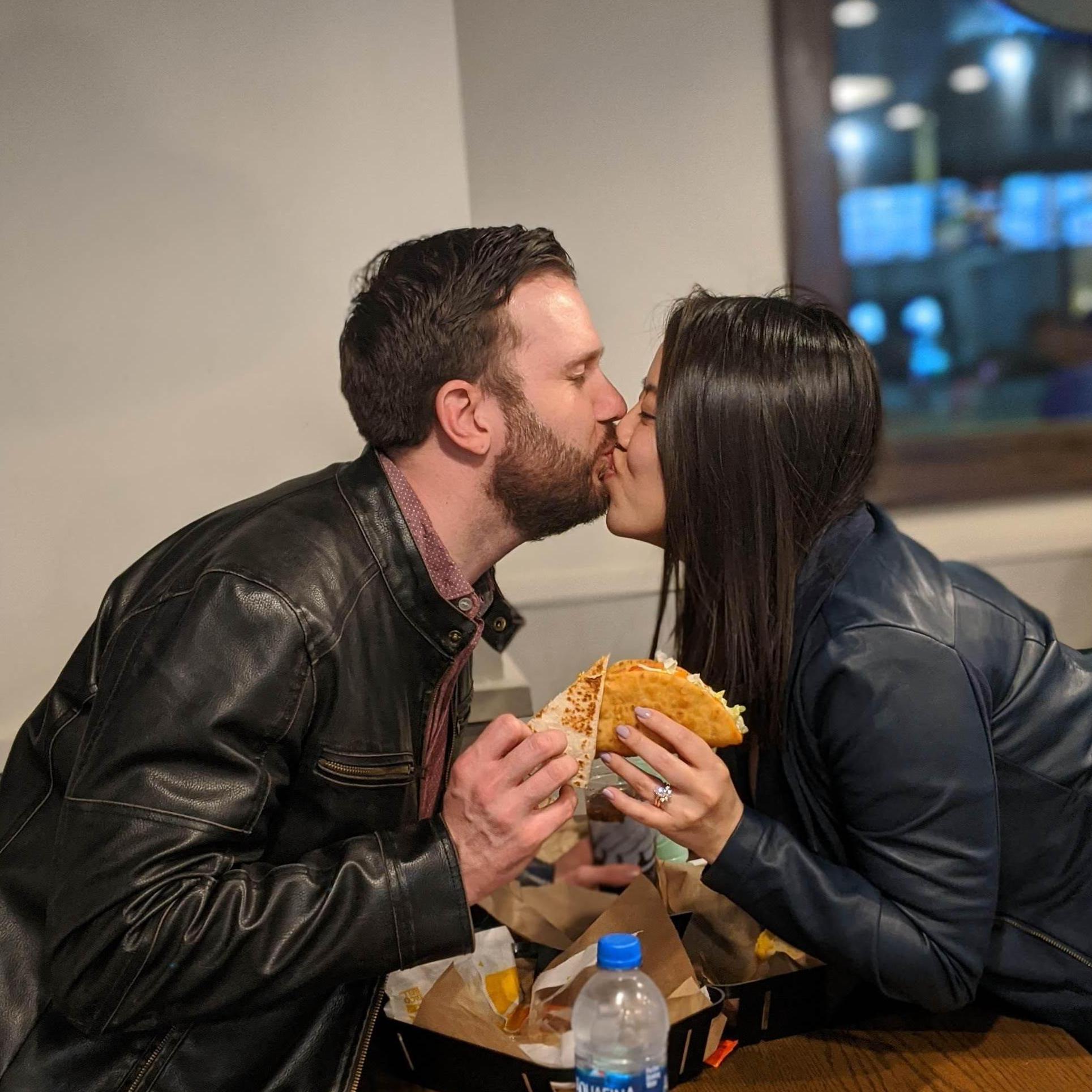 Engagement celebration @ Taco Bell!