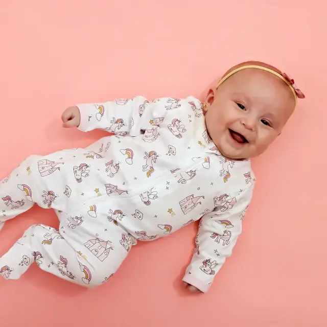 Unicorn World Zipper Footie