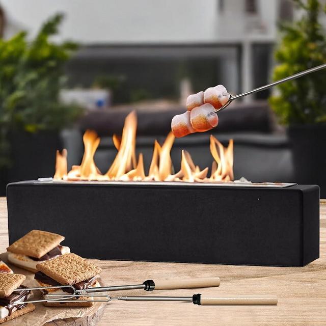 Rectangular Tabletop Fire Pit, Smores Maker Tabletop Indoor Kit, Table Top Firepit Outdoor, Indoor Outdoor Fire Pit Table Top, Table Top Firepit, Portable Tabletop Fire Pit, Mini Fire Pit for Table