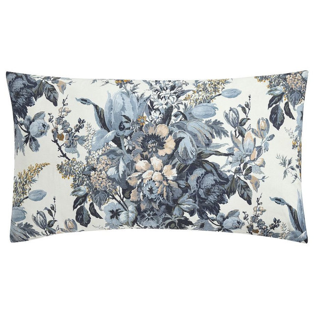 Linden Floral Reversible Sham, Blue Multi, King