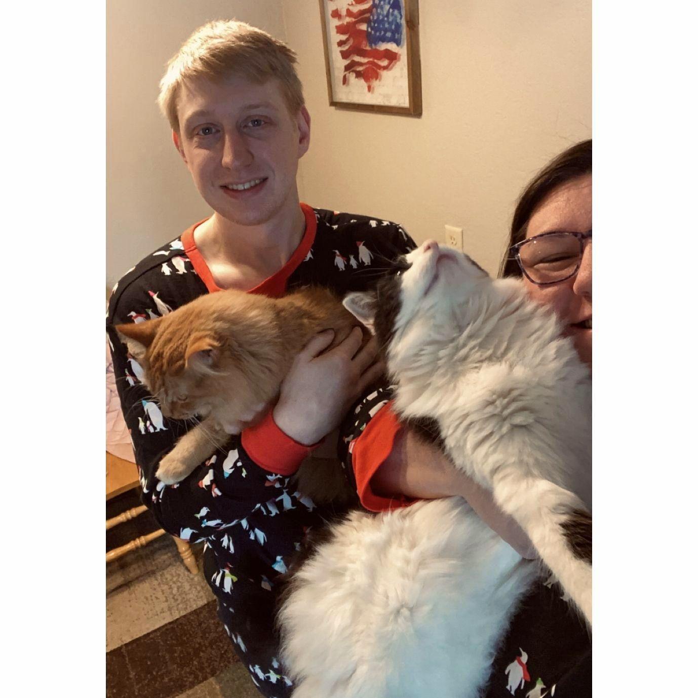 Our little family on Christmas morning!