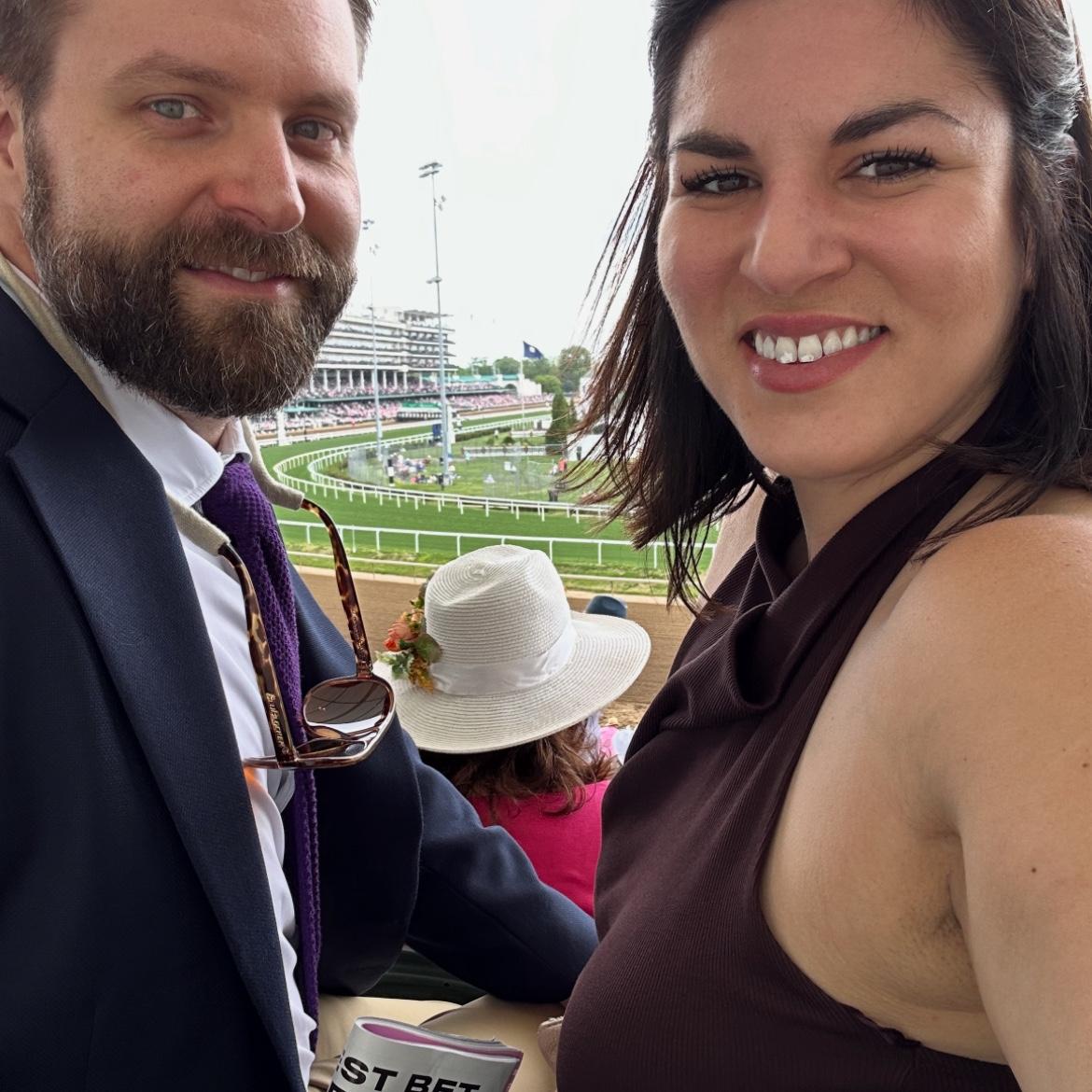 We love the track. Even hit it big last year at the Kentucky Oaks. Feeling like a winner for the Derby this year too.