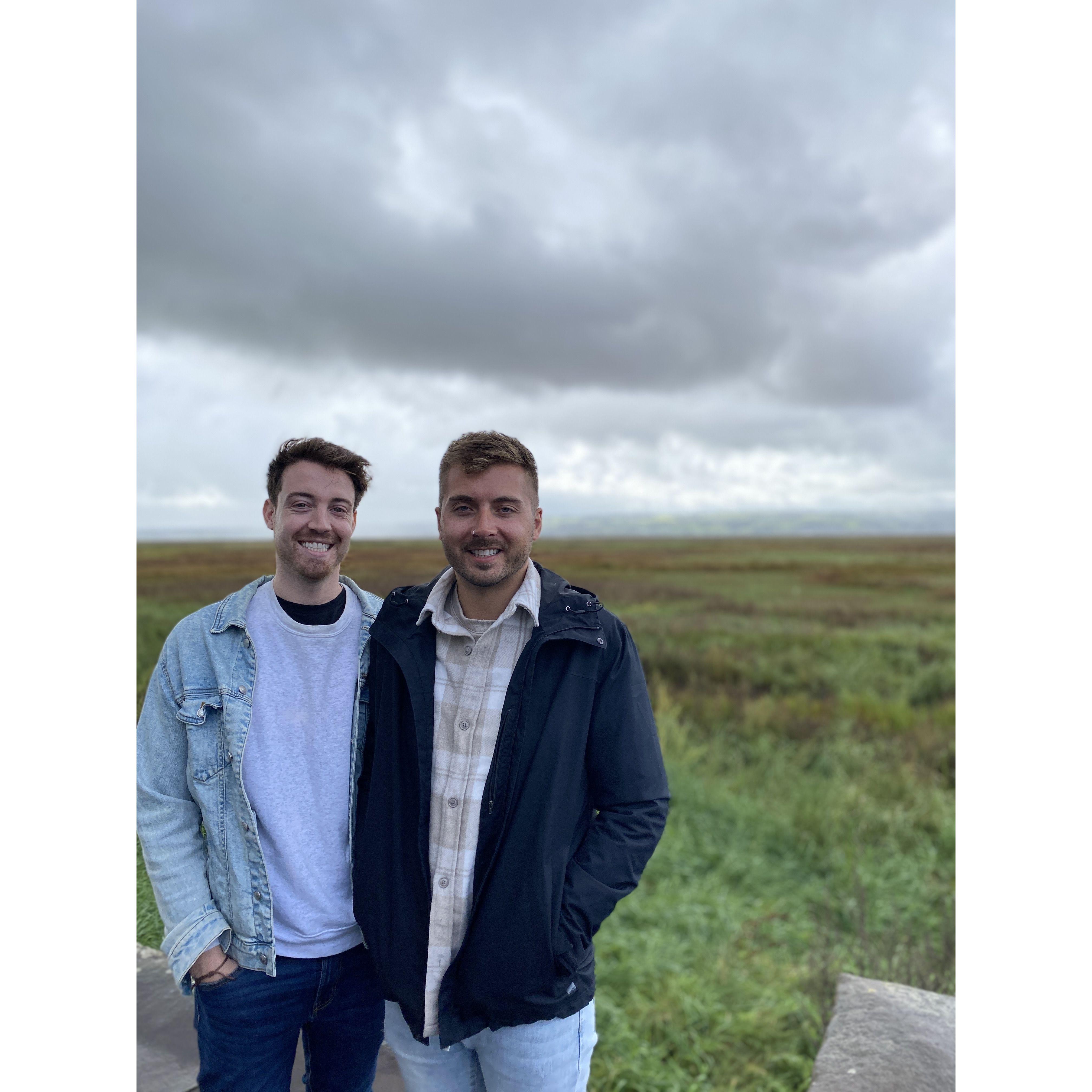 Having a 'Wales' of a time... even if it is in the background.