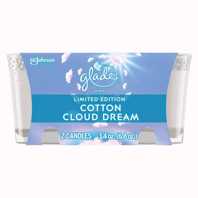 Glade Two Pack Candles - Cotton Cloud Dream - 6.8oz/2ct