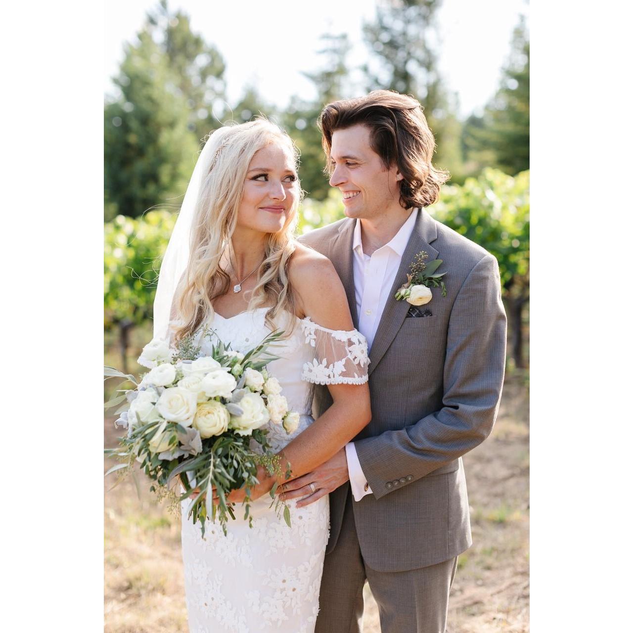 Wedding portrait from our intimate ceremony on August 15th, 2020 in Occidental, CA. Adriana Klas Photography.