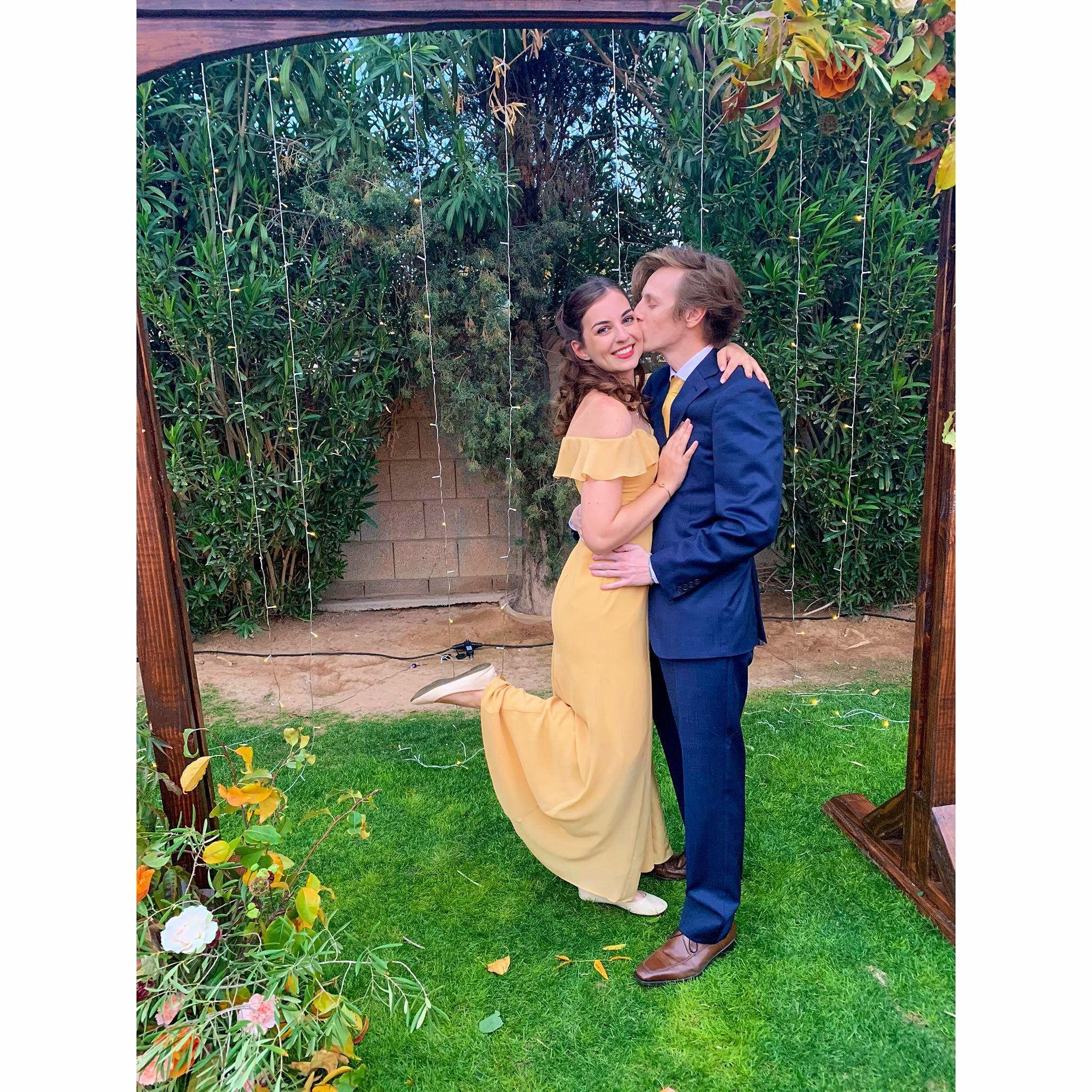 Family wedding reception