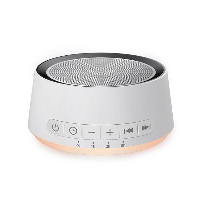 Sound Machine White Noise Machine with 30 Soothing Sounds 12 Colors Night Light Sleep Machine for Baby Kids Adults Brown Nosie Machine with 32 Volume Levels for Office Home Travel